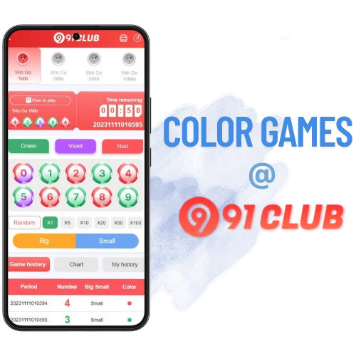 91 club game what are color games